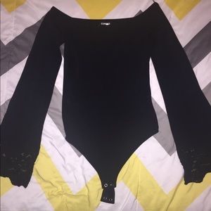 Express Bell Sleeve Bodysuit, Size XS